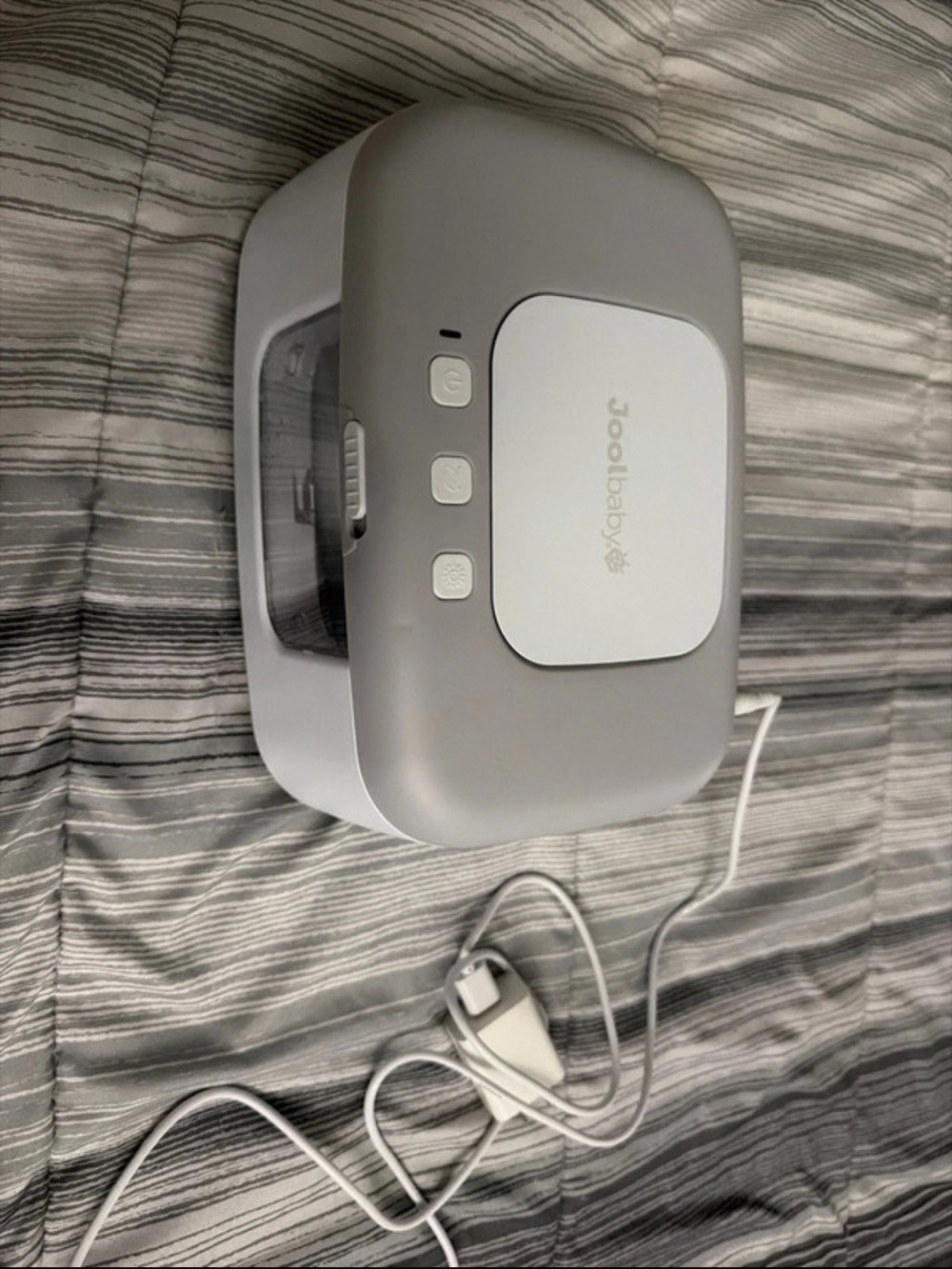 Joolbaby Gray Baby Wipe Warmer – Gentle, Easy Wipe Heating